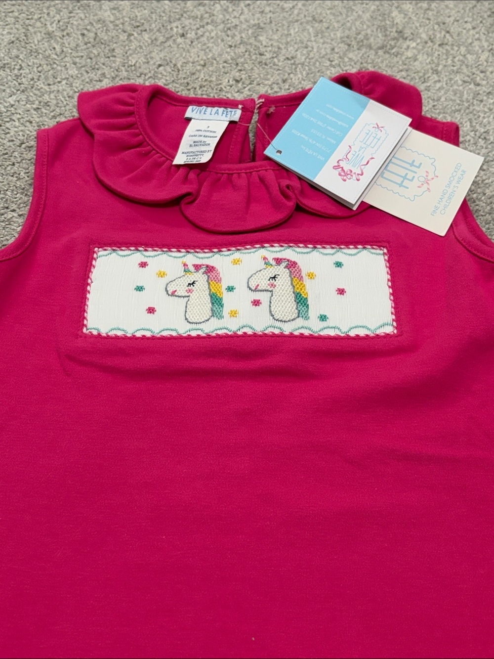 NWT Vive La Fete Smocked Top